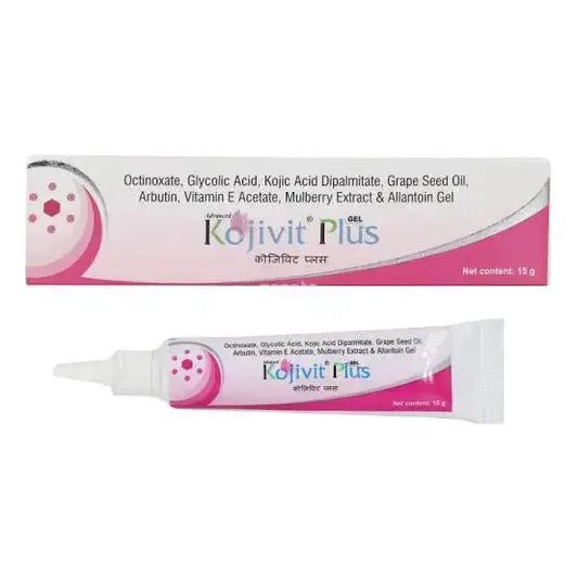 Kojivit Plus Gel 15gm | Advanced Skin Tone Lightening Gel with Kojic Acid, Arbutin & Vitamin C - USA Wholesale Trade