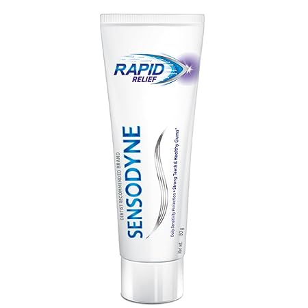 Sensodyne Rapid Relief Toothpaste – 80g | Fast Sensitivity Relief | Dentist Recommended | Fresh Taste