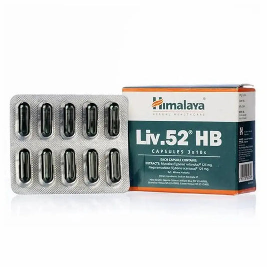 Himalaya Liv.52 HB capsules packaging on a white background