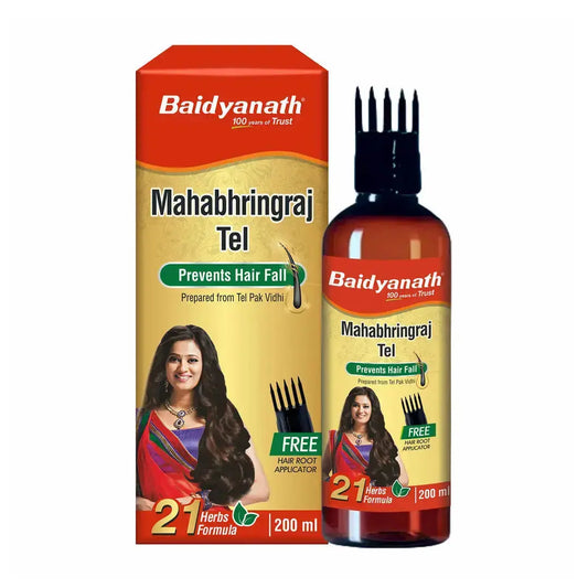 Baidyanath Mahabringraj Oil 100 ml – Herbal Hair Oil for Hair Growth & Strengthening USA Wholesale Trade