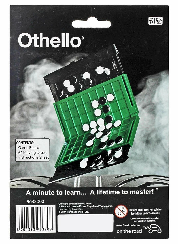 Portable othello strategy board game