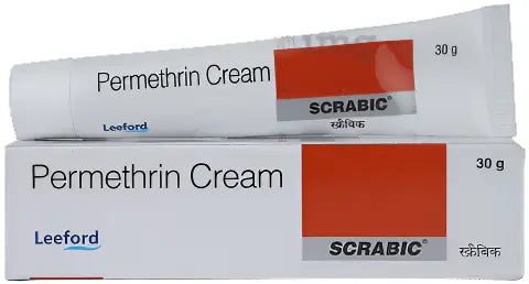 “Scrabic Permethrin 5% Cream Pack of 2 – Scabies Relief Cream”