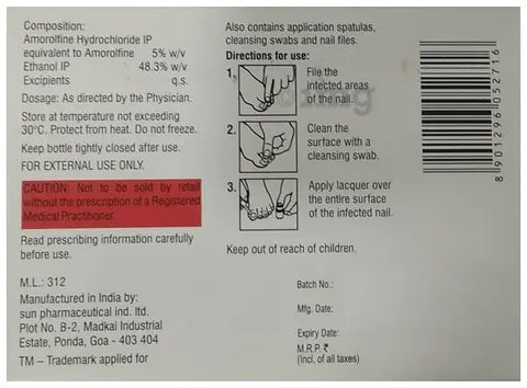 Medical label with directions and instructions for use on a white background