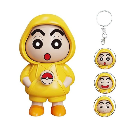 Shin-chan Creative Face Changing Keychain | Cartoon Bag Pendant & Desk Toy | MOQ 100 pcs – $1.50 Each