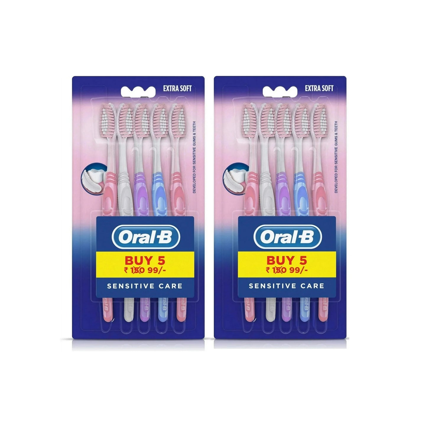 Oral-B Sensitive & Gums, Value Pack 5 ct., Extra Soft, Pack of 2