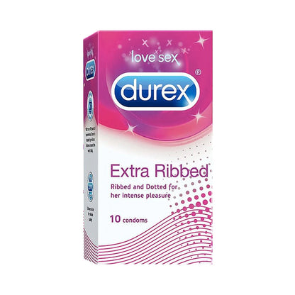 Durex Extra Ribbed – Pack of 10 Condoms | Pack of 1