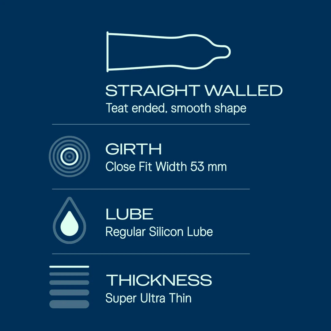 Durex Invisible Condoms | Ultra Thin Condom,10s | Valentine's Special