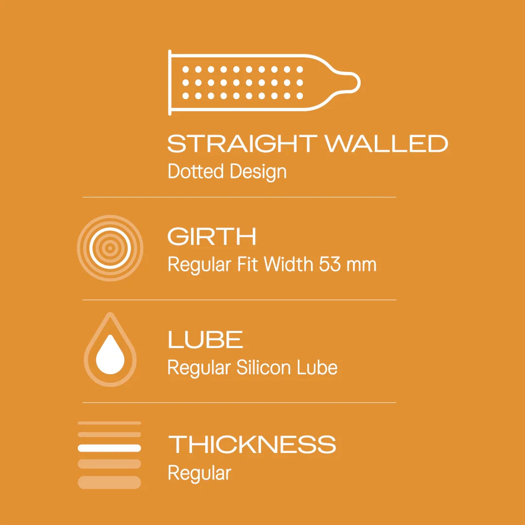 Durex Extra Dots - 20 Condoms | Pack of 1