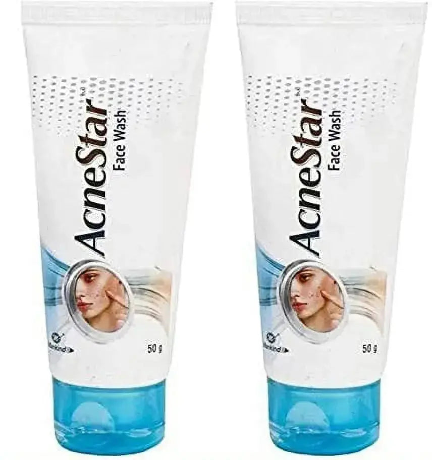 Acnestar Mankind Unisex Face Wash – 50g (Pack of 2) | Oil Control & Anti-Acne Cleanser for Oily & Acne-Prone Skin USA Wholesale Trade