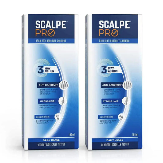 Scalpe Pro Daily Anti-Dandruff Shampoo with Conditioning Base – 100ml x 2 | For Strong, Smooth & Dandruff-Free Hair - USA Wholesale Trade