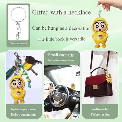 Shin-chan Creative Face Changing Keychain | Cartoon Bag Pendant & Desk Toy | MOQ 100 pcs – $1.50 Each