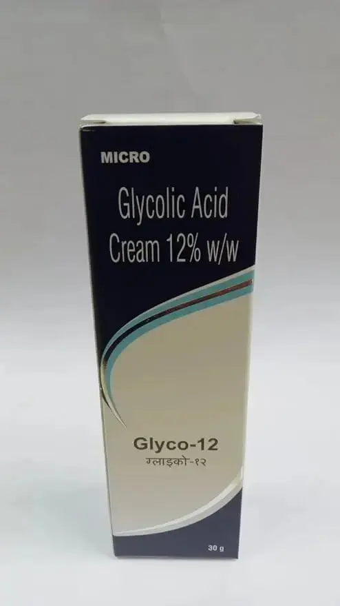 Glyco-12 Cream 30gm (Pack of 2) | Glycolic Acid Skin Cream for Dark Spots, Pigmentation & Acne Scars - USA Wholesale Trade