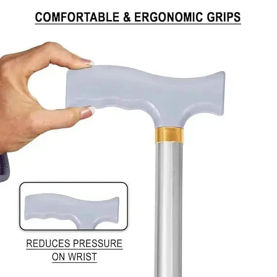 Adjustable Walking Stick – Lightweight Mobility Support for Seniors | Non-Slip Handle | Gray Walking Cane for Men & Women USA Wholesale Trade