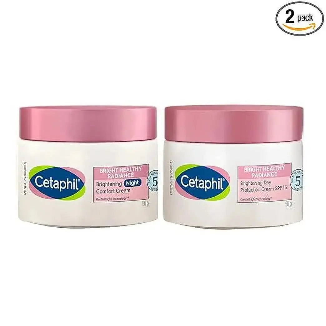 Cetaphil Brightening Day and Night Cream Combo | 50 ml Each | Even Tone & Skin Radiance with SPF USA Wholesale Trade