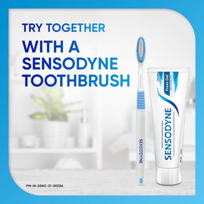 Sensodyne Fresh Gel Toothpaste Pack of 2 | 250g | Sensitivity Relief & Fresh Breath