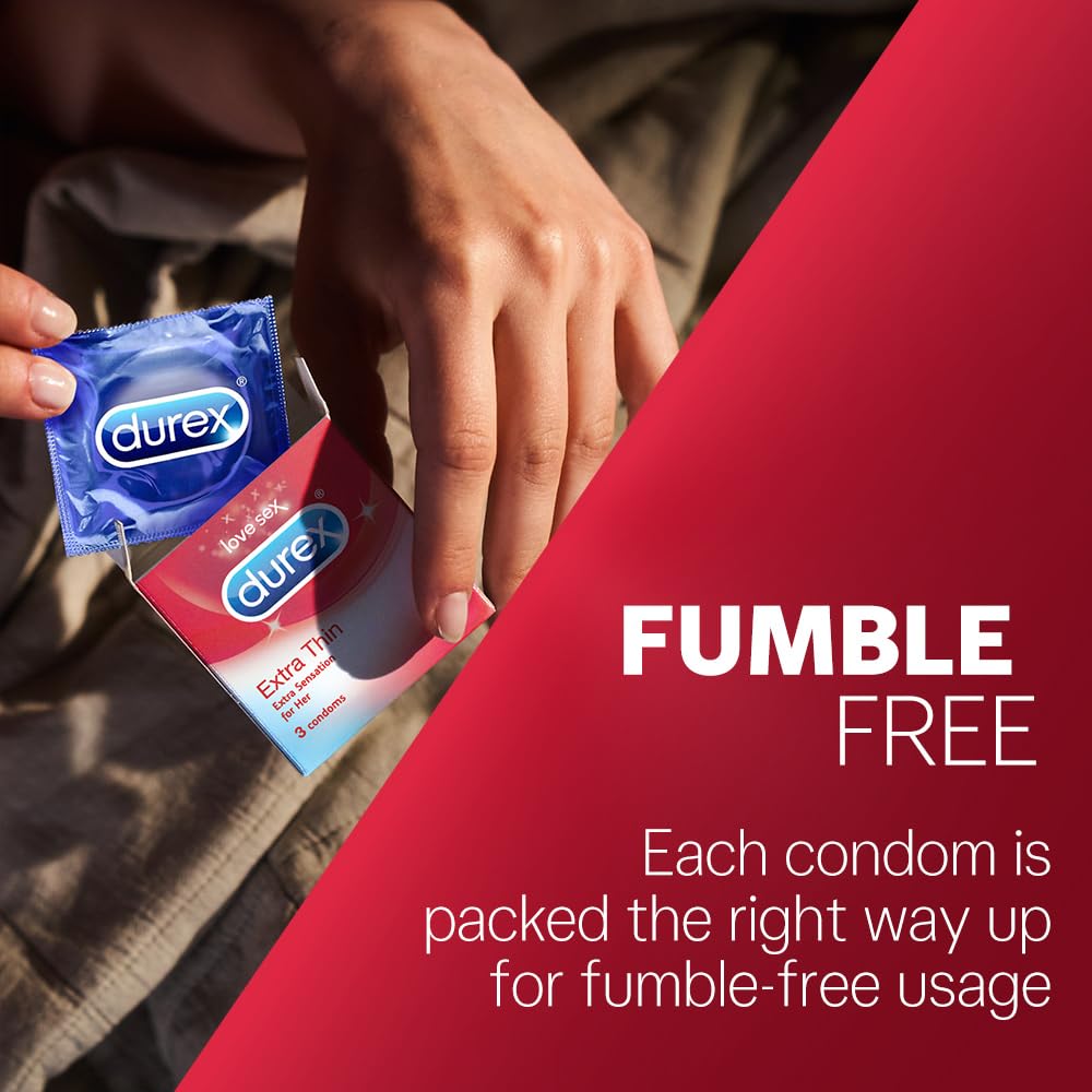Durex Condoms, Extra Thin - 10 Count | Pack of 1
