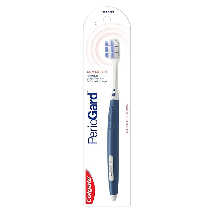 Colgate PerioGard gum expert toothbrush in packaging on a white background