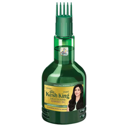 Kesh King Ayurvedic Hair Oil 300ml | Anti-Hair Fall Oil with 21 Herbs for Strong, Thick & Healthy Hair - USA Wholesale Trade