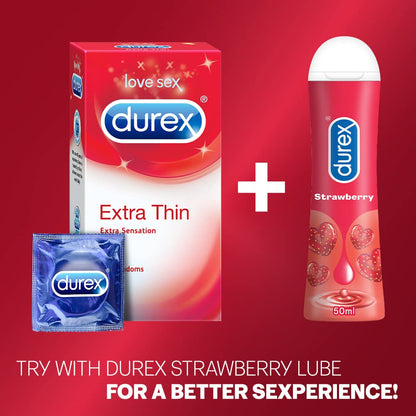 Durex Condoms, Extra Thin - 10 Count | Pack of 1