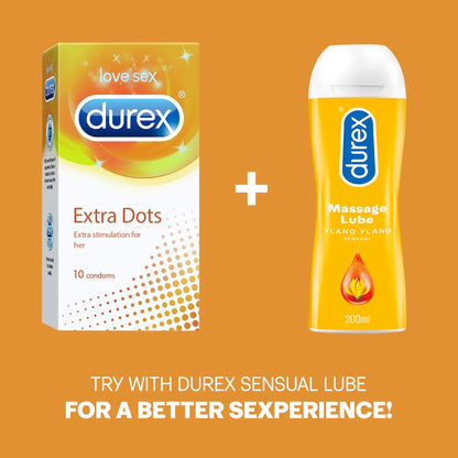 Durex Extra Dots - 20 Condoms | Pack of 1