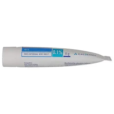 Adaferin Adapalene Gel 0.1% – 15g (Pack of 2) | Retinoid Acne Treatment for Face, Blackheads & Clogged Pores USA Wholesale Trade