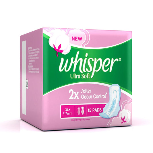 Whisper Ultra Soft XL Plus Sanitary Pads Pack of 15