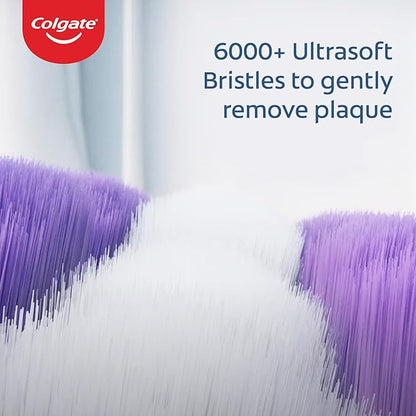 Colgate toothbrush with ultra-soft bristles on a white background