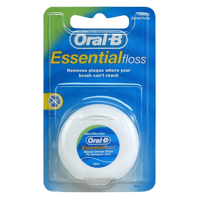 Oral-B Essential floss packaging on a white background
