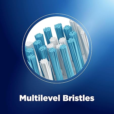 Multilevel bristles with a blue gradient background