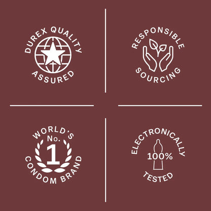 Durex Extra Thin Intense Chocolate Flavoured - 12 Condoms | Pack of 1