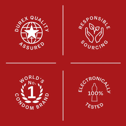 Durex Extra Thin Wild Strawberry Flavoured - 12 Condoms | Pack of 1