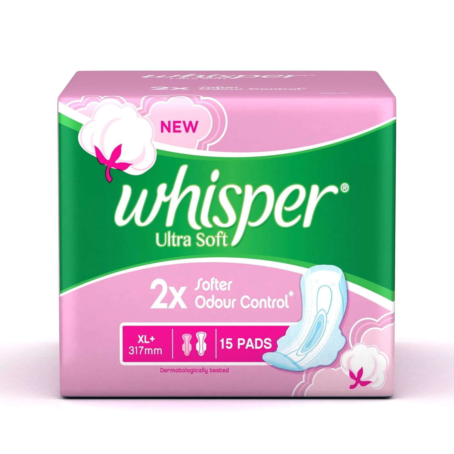 Whisper Ultra Soft XL Plus Sanitary Pads Pack of 15