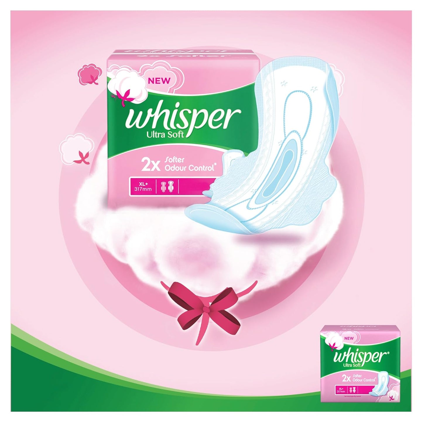 Whisper Ultra Soft XL Plus Sanitary Pads Pack of 15