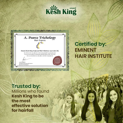 Kesh King Ayurvedic Hair Oil 300ml | Anti-Hair Fall Oil with 21 Herbs for Strong, Thick & Healthy Hair - USA Wholesale Trade
