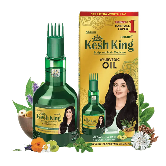 Kesh King Ayurvedic Hair Oil 300ml | Anti-Hair Fall Oil with 21 Herbs for Strong, Thick & Healthy Hair - USA Wholesale Trade