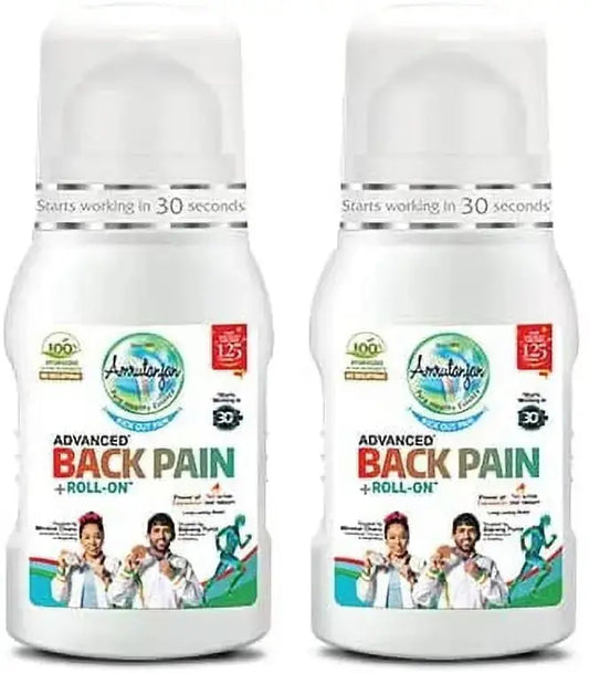 Amrutanjan Back Pain Roll-On – 50ml Each (Pack of 2) | Fast Relief from Back, Muscle & Joint Pain USA Wholesale Trade
