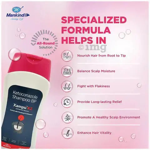 Xampu KZ Anti Dandruff Shampoo 100ml – Herbal Formula for Flake-Free, Healthy Scalp - USA Wholesale Trade