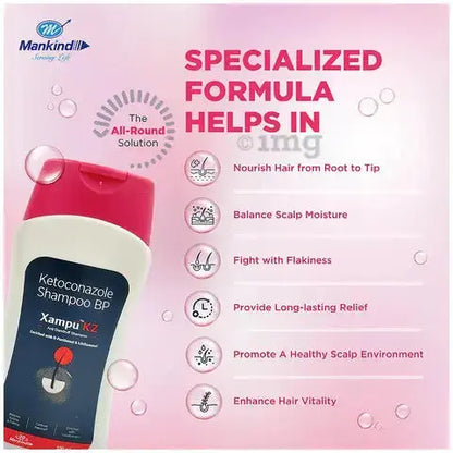 Xampu KZ Anti Dandruff Shampoo 100ml – Herbal Formula for Flake-Free, Healthy Scalp - USA Wholesale Trade