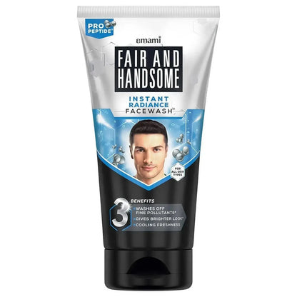 Fair & Handsome Instant Radiance Face Wash 150g – Pro-Peptide Formula for Brightening & Pollution Defense - USA Wholesale Trade