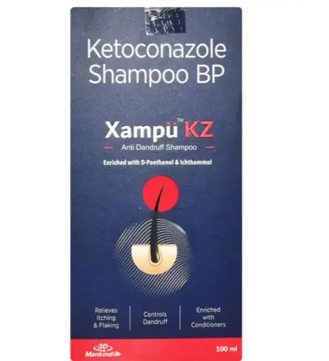 Xampu KZ Anti Dandruff Shampoo 100ml – Herbal Formula for Flake-Free, Healthy Scalp - USA Wholesale Trade