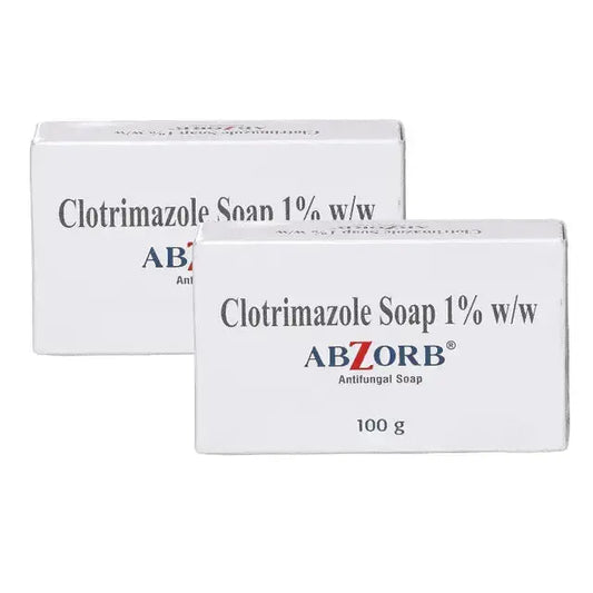 Abzorb Antifungal Soap Bar 100gm (Pack of 2) – Clotrimazole Soap for Ringworm, Jock Itch & Athlete’s Foot USA Wholesale Trade