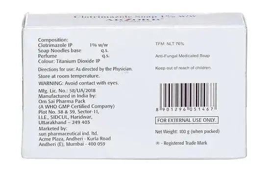 Abzorb Antifungal Soap Bar 100gm (Pack of 2) – Clotrimazole Soap for Ringworm, Jock Itch & Athlete’s Foot USA Wholesale Trade