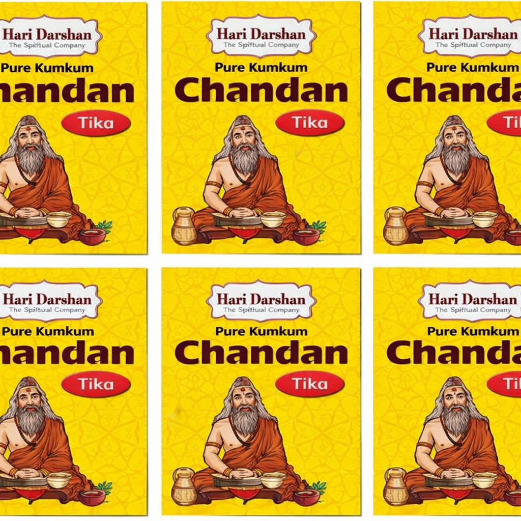 Hari Darshan Kumkum Chandan Tika – Daily Pooja & Hawan | Wholesale Price $0.85 | Minimum Order: 100 Qty