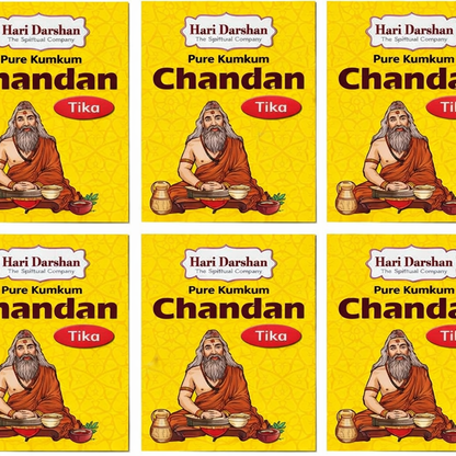 Hari Darshan Kumkum Chandan Tika – Daily Pooja & Hawan | Wholesale Price $0.85 | Minimum Order: 100 Qty
