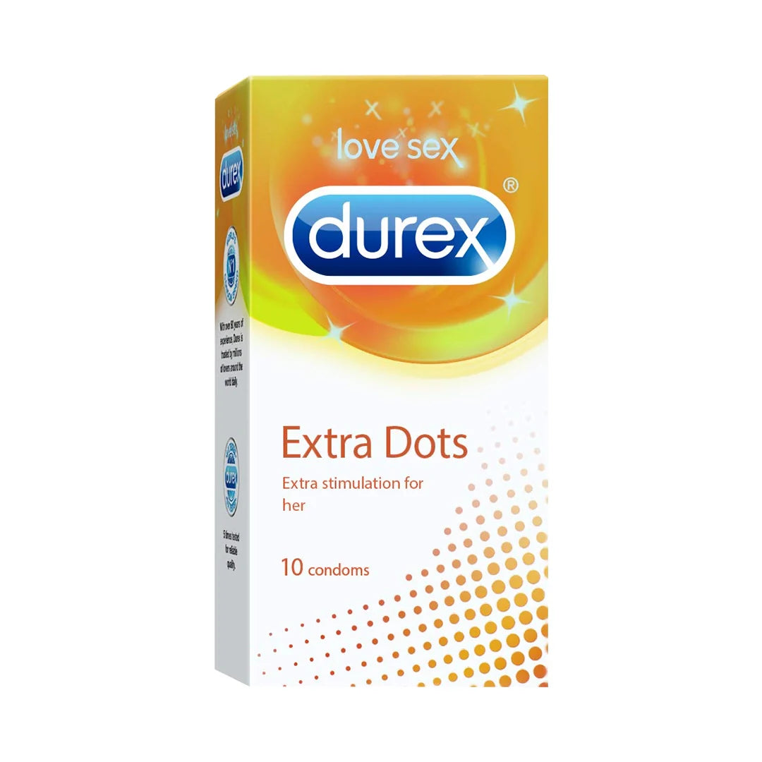 Durex Extra Dots - 20 Condoms | Pack of 1