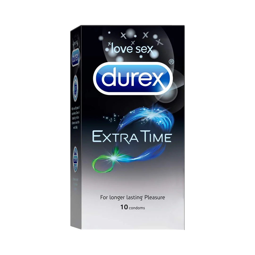Durex Extra Time — 10 Condoms (Valentine’s Special)