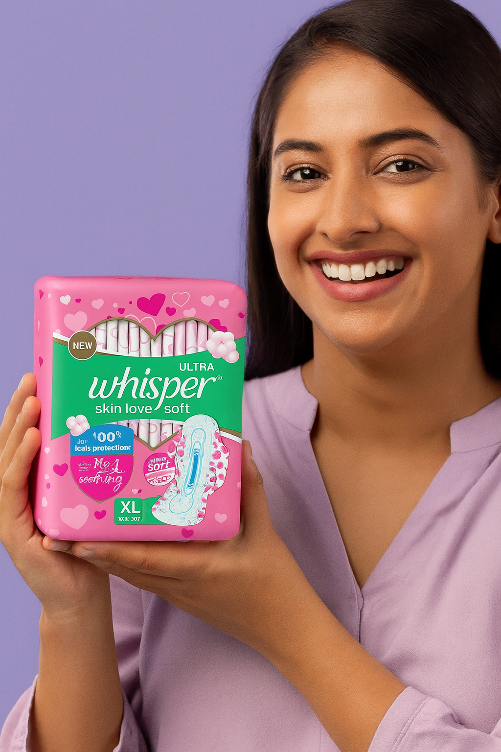 Whisper Ultra Soft Sanitary Pads – 50 Pieces (XL) | USA Wholesale Trade | Free Shipping