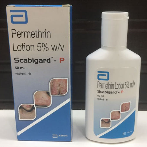 “Scabigard-P Permethrin Lotion Pack of 4 – Scabies Treatment USA”