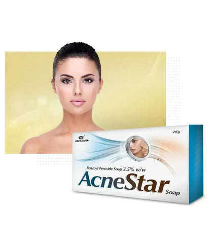 Acnestar Anti-Acne Soap Bar – 75g (Pack of 4) | Deep Cleansing Sulphur-Based Soap for Pimples, Oily & Acne-Prone Skin USA Wholesale Trade
