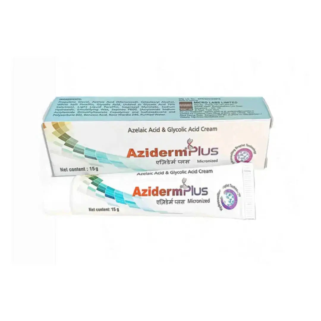 Aziderm 10% Azelaic Acid Cream – 15g (Pack of 2) | Acne & Hyperpigmentation Treatment for Oily & Acne-Prone Skin USA Wholesale Trade
